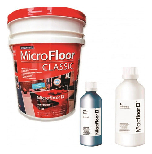 Microcemento Microfloor 17kg Para 12m2 + Tonner + Hidrolaca 0