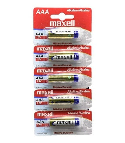 Maxell Alkaline AAA LR03 Battery Pack of 50 0