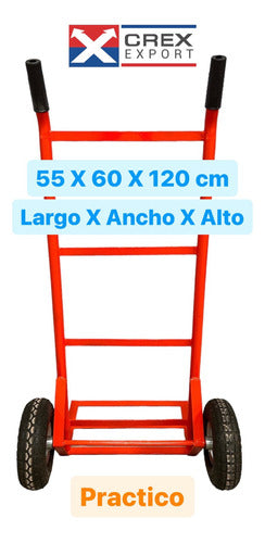 Carro De Carga Carro Zorra 180 Kg Con Ruedas Neumáticas 6