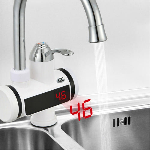 Electric Countertop LED Faucet with Safety Thermal Plug 1