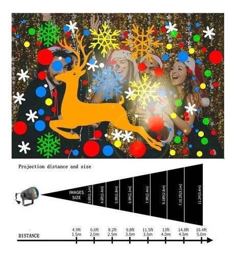 C Luz De Projetor A Laser Led De Decoração De Natal De 16 2