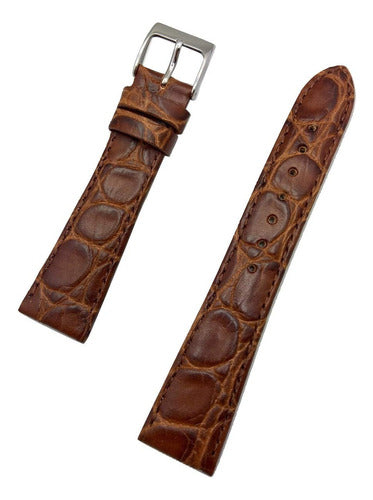 NewLife Genuine Brown Leather Watch Strap 0.79 Inches 0