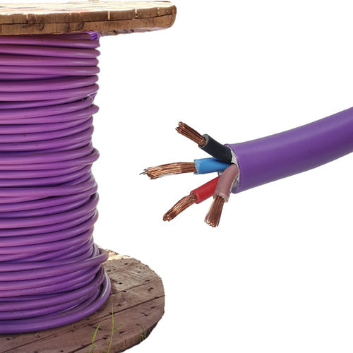 Conduelec Underground Cable 4x10 mm Violet 10 PVC Per Meter 0