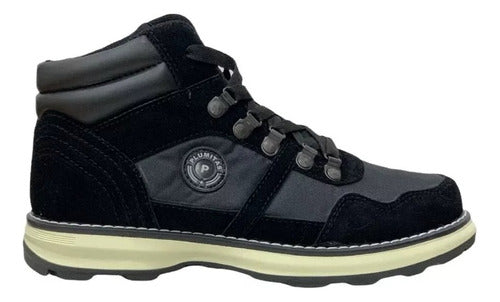 Plumitas Bota Borcego Trekking Impermeable Nieve Suela Goma Ng Pr 1