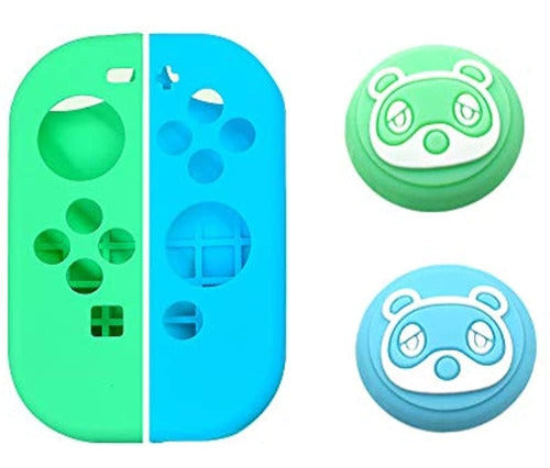 Ferkurn Joystick Thumb Grip Caps for Switch and Lite - Cute Bear Design 1