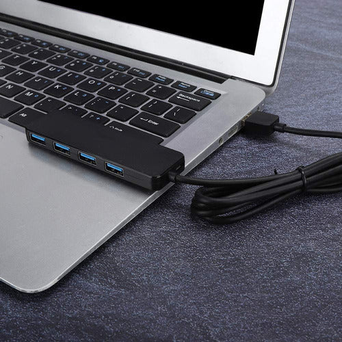 Concentrador Adaptador Hub 4 En 1 Usb 3.0 Para Mac Pc Ps4 3