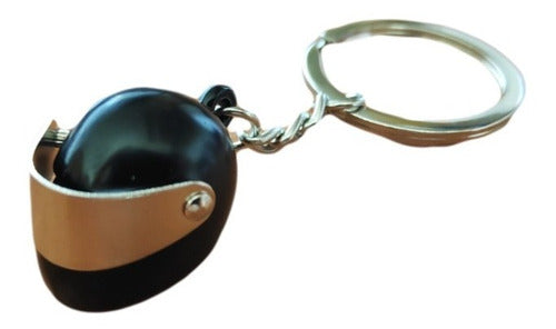 Motorcycle Helmet Keychain Steel/Aluminum PEM 18