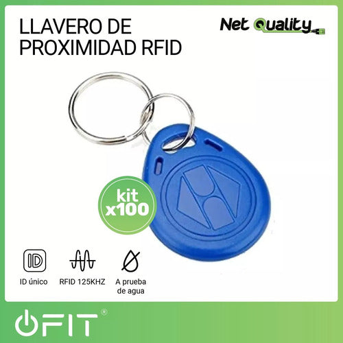 Net Quality RFID Proximity Keychain Tag 125kHz (100 Units) 1