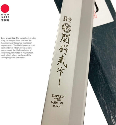 Cuchillo Sashimi Japón (210mm) Ac. Inox. Sekizo 1