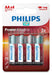 Philips Power Alkaline Batteries AA Blister Pack of 4 0