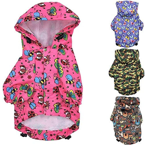 Funnydogclothes Para Small Pet Cat Dog Raincoat Hoodie Coat 0