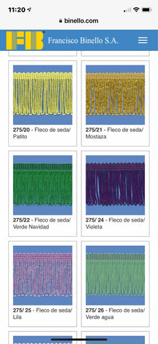 7 cm Silk Fringes x 10 Meters All Colors! 2