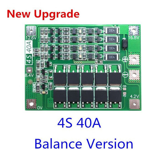 Modulo Carga Desc 40a 4s Litio 18650 Serie 14.8v  15v Emn 2