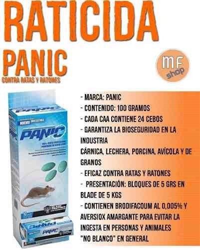 Panic Veneno Cebo Raticida Rodenticida 100 Grs Rata Raton Mf 1