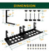 THIKDIKAKT Metal Cable Management Tray Under Desk 3