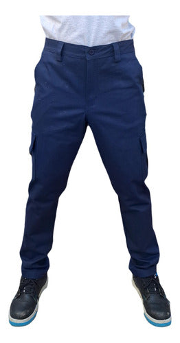 OXY Work Cargo Pants Navy Blue Size 38 to 60 0