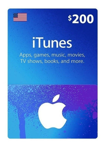 Gift Card 200 Usd Itunes - Apple - Entrega Rápida - 0