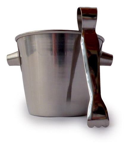 Set of 6 Ice Buckets with Stainless Steel Tongs 1