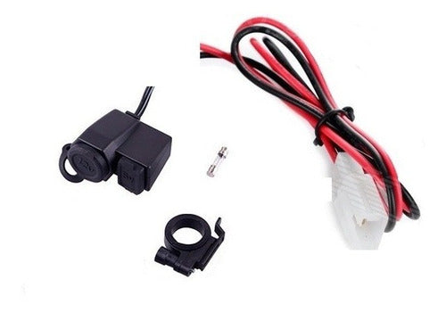 Toma 12v Usb Moto Cuatri Estanco Gps Celular Soporte Holder 6