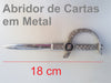 Abridor De Cartas Em Forma De Espada - Metálica - 18cm 3