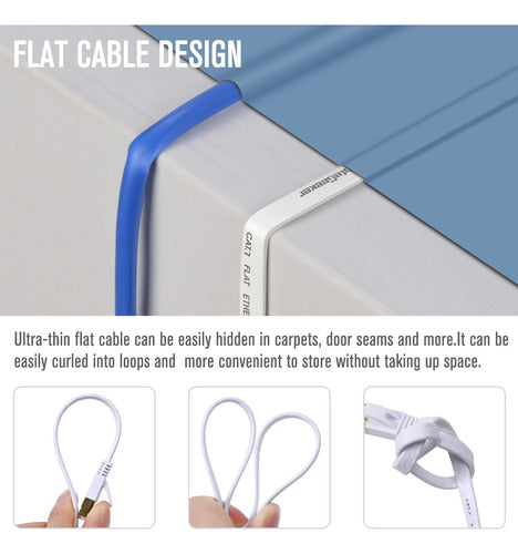 Lovicool 50 Feet Cat7 Ethernet Cable RJ45 Patch Cord PC 5