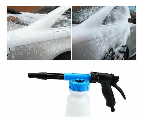 Pistola Lanza Espuma Lavado Auto Agua Corriente+ Manopla P20 1