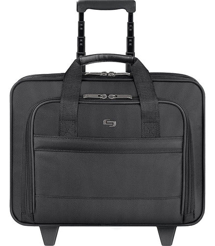 Maletín De Laptop Con Ruedas Solo Carnegie Negro 15.6 In. 2