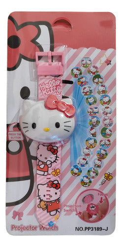 Reloj Pulsera Hello Kitty Proyector Infantil 24 Imágenes 2