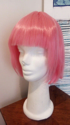 Peluca Rosa Fibra Semi Opaca By La Parti Wig! 3