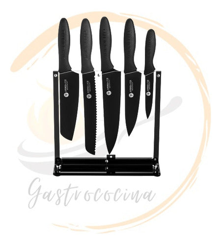 Böker Set De Cuchillos Arbolito Bokercut 5 Piezas Con Soporte 6