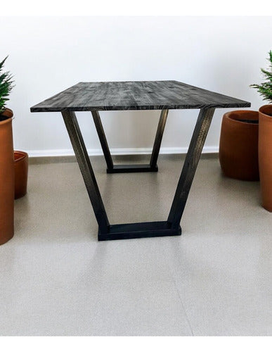 Rustico Design Black Wooden Living Room Table 3