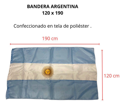 Bandera Argentina Gigante Oficial 1