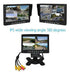 7" Split Fino Coche Quad Monitor De Visión Trasera + Sombrilla 4