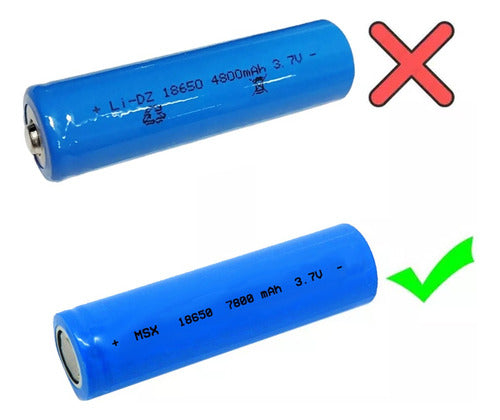 Cargador Con 2 Pilas Litio 18650 3.7v Linternas Herramientas 1