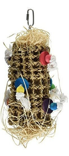 Penn-Plax BA1023 Natural Tejido Kabob Bird Toy Para Pajaros 0