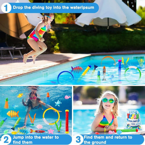 Teletiendauy Swimming Dive Toys Set X35pcs 2