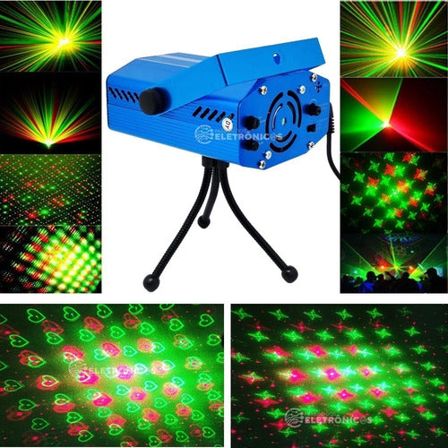 Canhão Raio Laser Jogo De Luz Holográfico Efeito Pontilhado 4