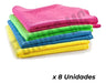 MG Pack 8 Microfiber Polishing and Drying Cloths for Motorcycle and Auto Detailing 1