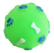 Oasis Paw Print Design Ball for Pets with Squeak 3