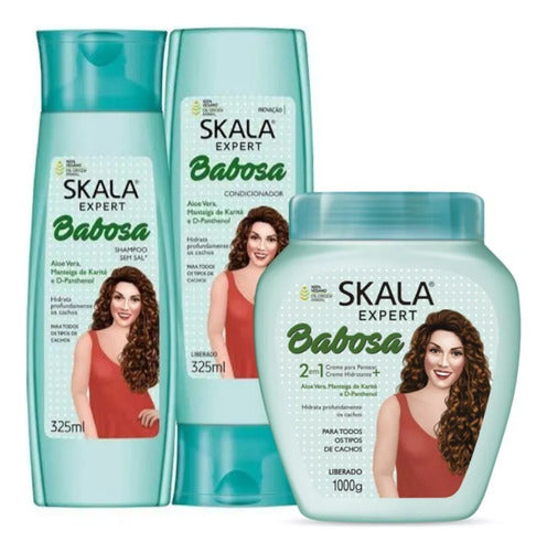 Skala Babosa Rulo Shampoo Conditioner + Babosa Rulo Mask 1kg 0