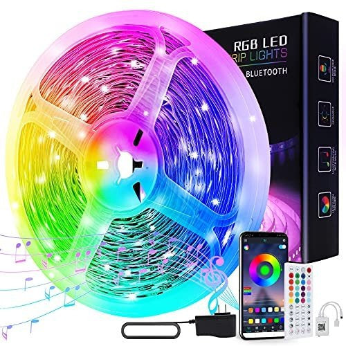 Luces Led De 20m Para Dormitorio Control App Bluetooth Rgb 0