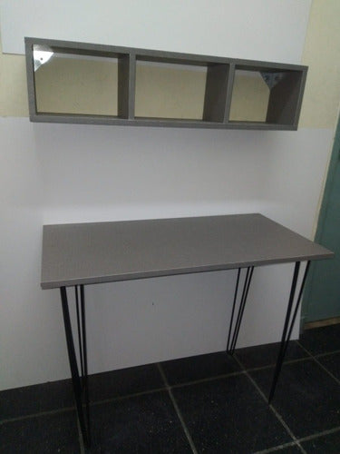 Nordic Style 100cm Desk with Matching Open Shelf 3