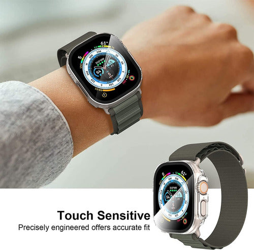 Funda Protectora Para Apple Watch Ultra 49mm Con Templado 6