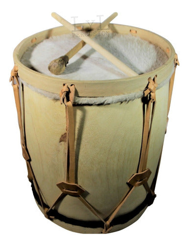 Professional Large Leguero Drum with Sticks 41/42 x 51cm Full 4