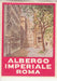 Antiguo Sticker Luggage Del Albergo Imperiale Roma Italia 0