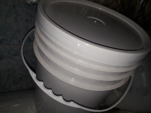 White Buckets 20 Lts C/tapa Ideal Para Miel 1