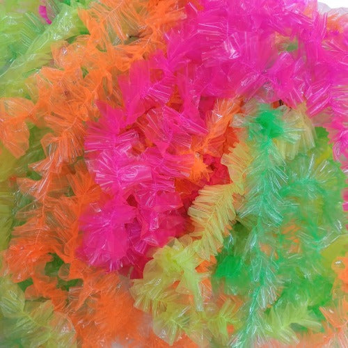 50 Hawaiian Fluorescent Plastic Necklaces Soccer Parties Costumes 4