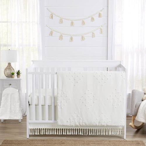 Sweet Jojo Designs Boho Dot Baby Boy Boy Girl Nursery Crib B 0