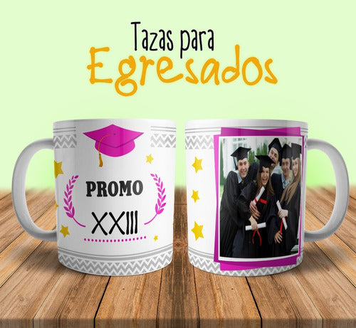 Plantillas Tazas Egresados Egresaditos Diseños Sublimar  #9 6