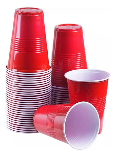 Disposable Red American Cup 500cc x 60 Units 0